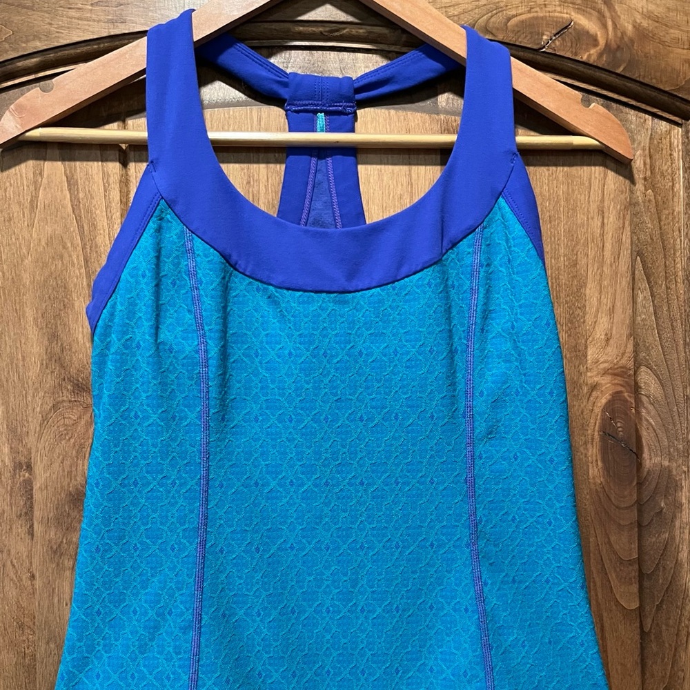 Prana Purple/Teal Yoga Top